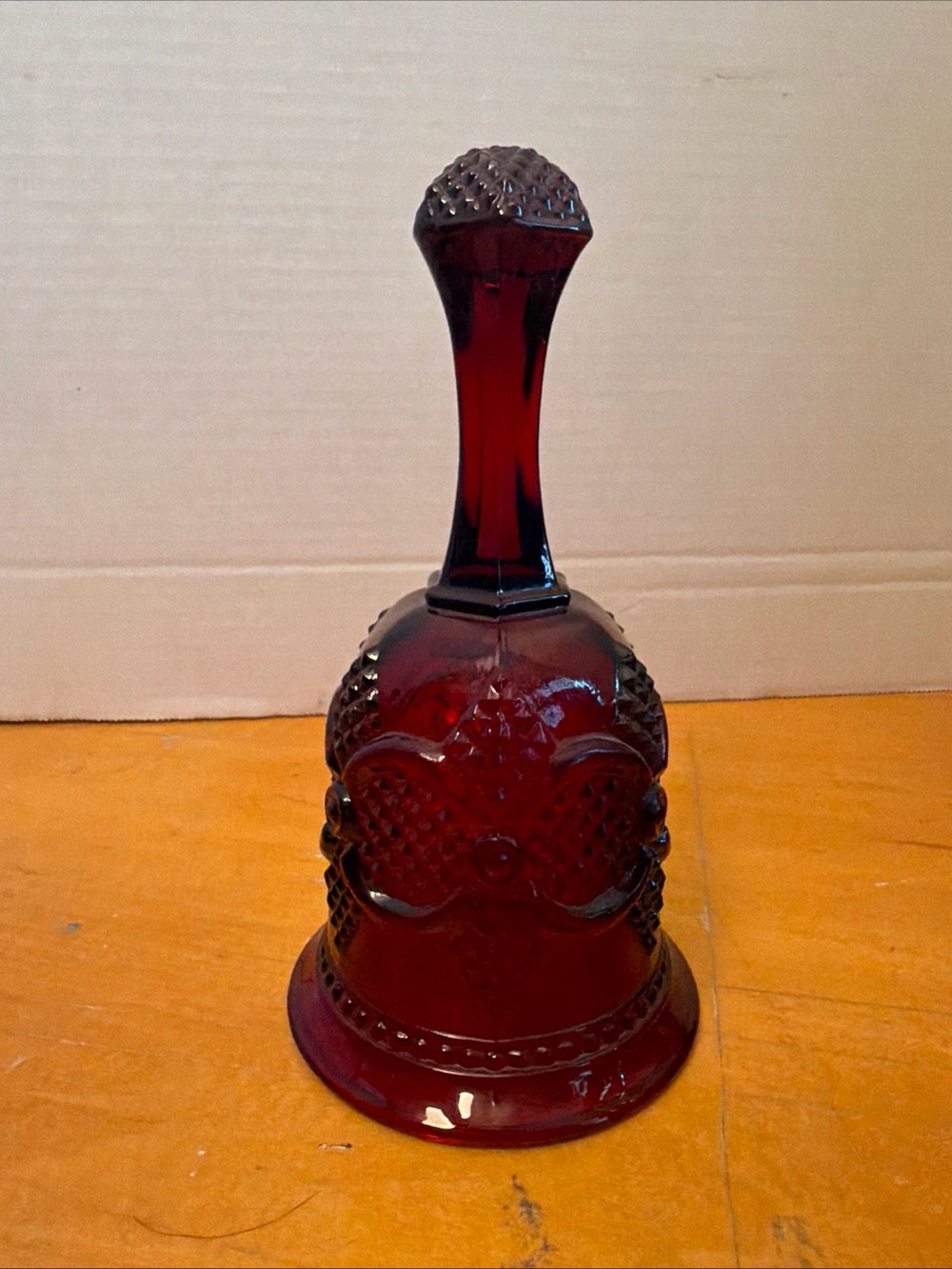 Avon red Cape Cod Bell with ringer